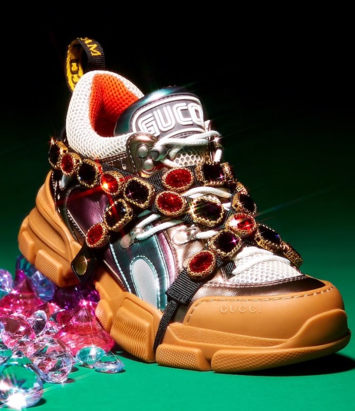 Gucci Jeweled-Strap Sneakers - Fashion | Katalay.net